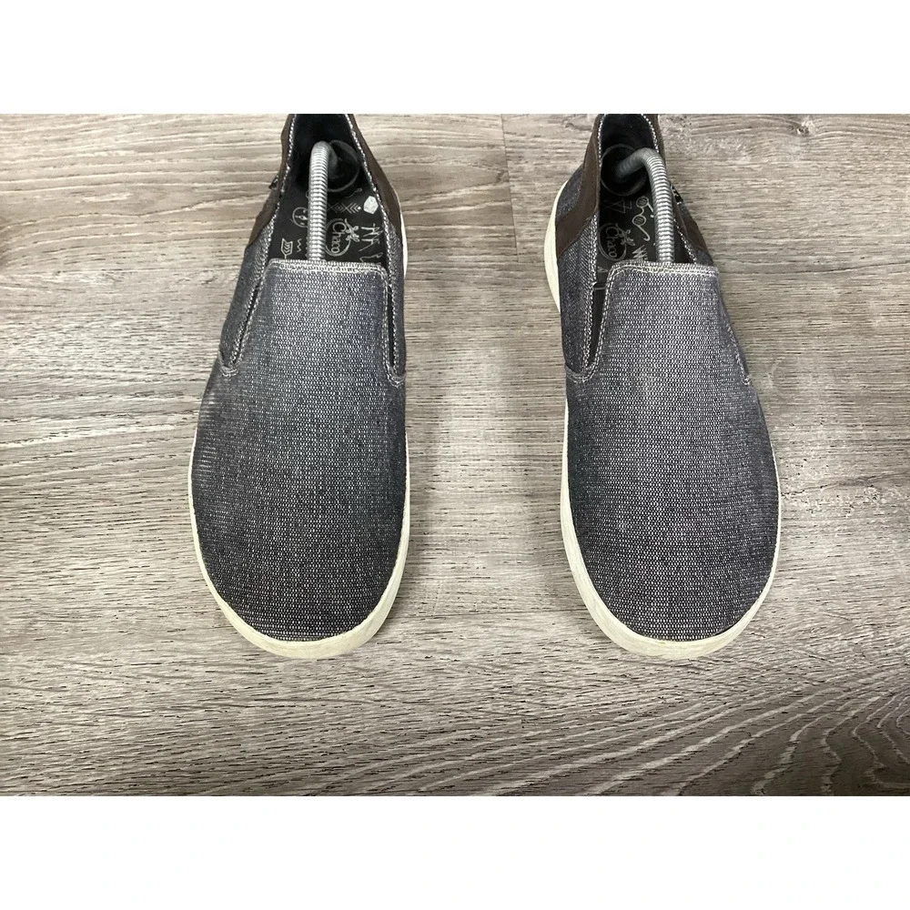 Chaco Davis Mens Size 10.5 Black Canvas Slip On Shoes Casual J106355